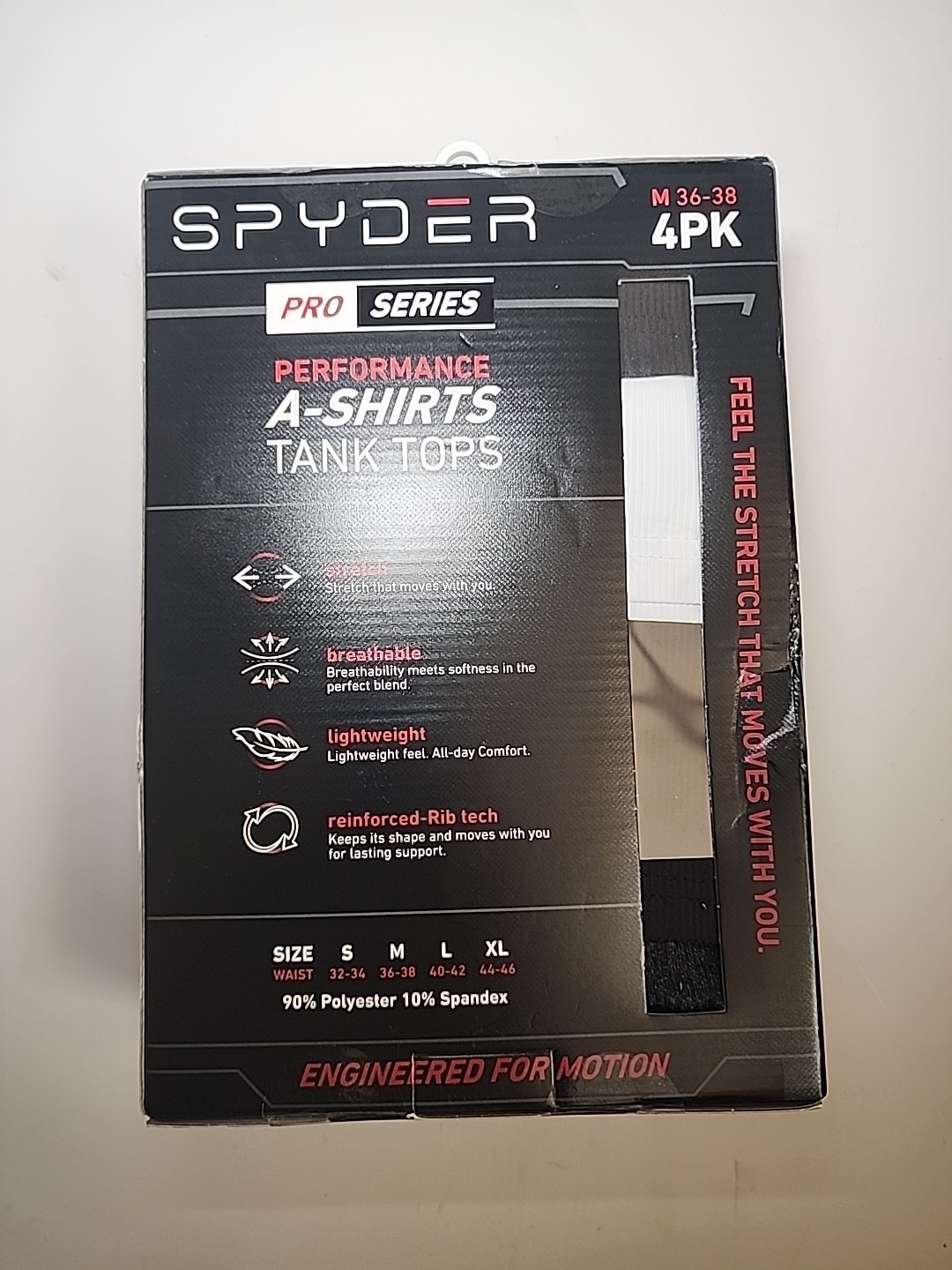 Spyder Pro Series Men's Size Medium Tank Tops 4 pack gallery