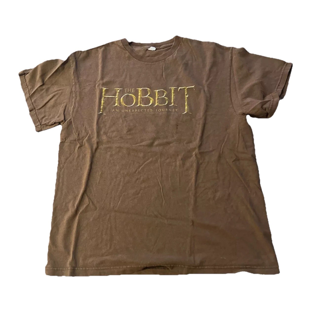 The Hobbit 2012 Promo T-Shirt L Vintage An Unexpected Journey Movie LOTR Tee