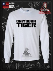 New Tees Onitsuka Tiger Logo Men’s Long Sleeve T-Shirt American Tees