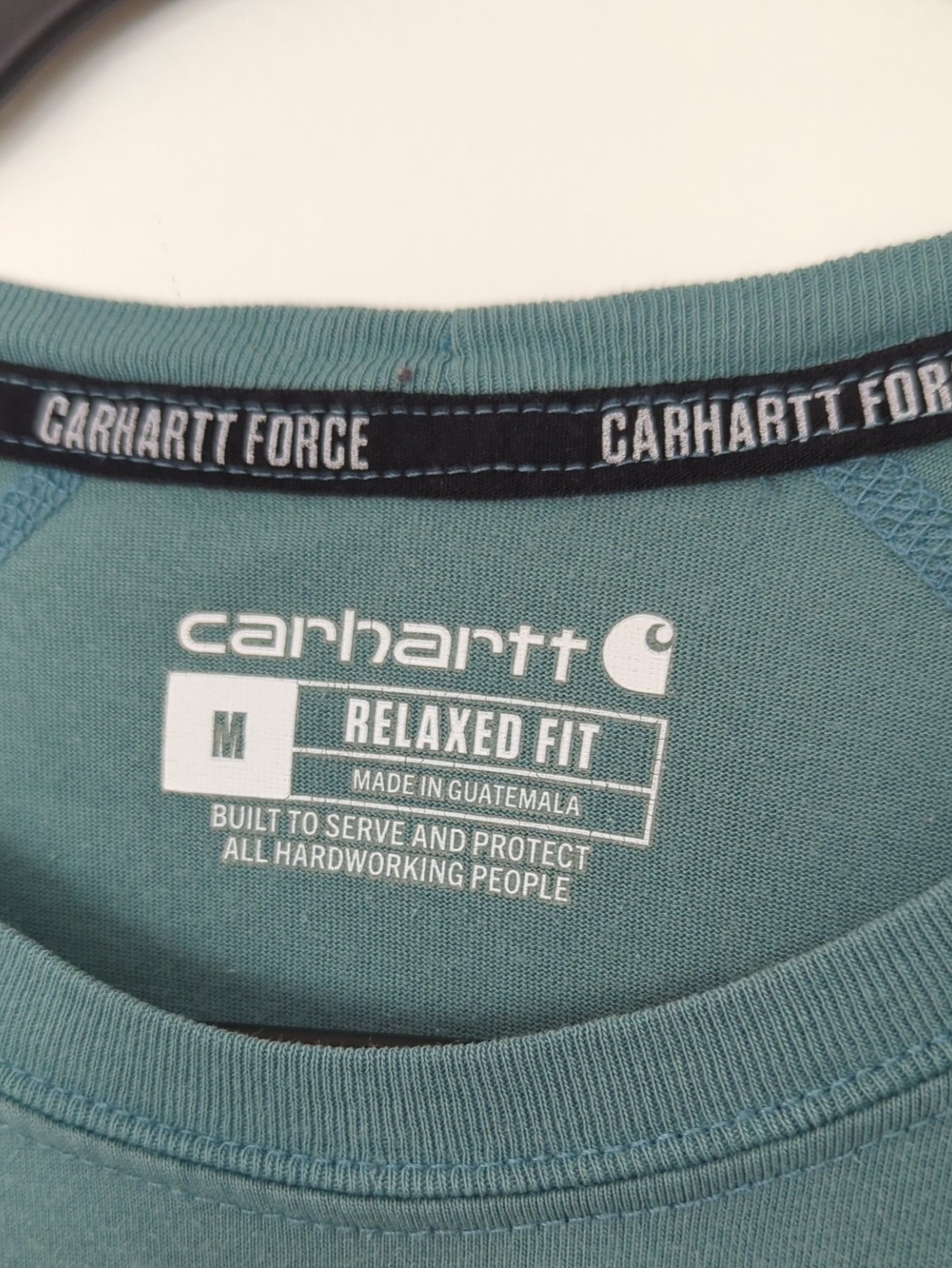 Carhartt Force Relaxed Fit Long Sleeve Pocket T-Shirt Green Size Medium gallery