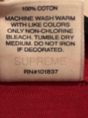 Supreme Red Fruit Cotton T-Shirt Authentic Made In USA Size Large USA RN#101837