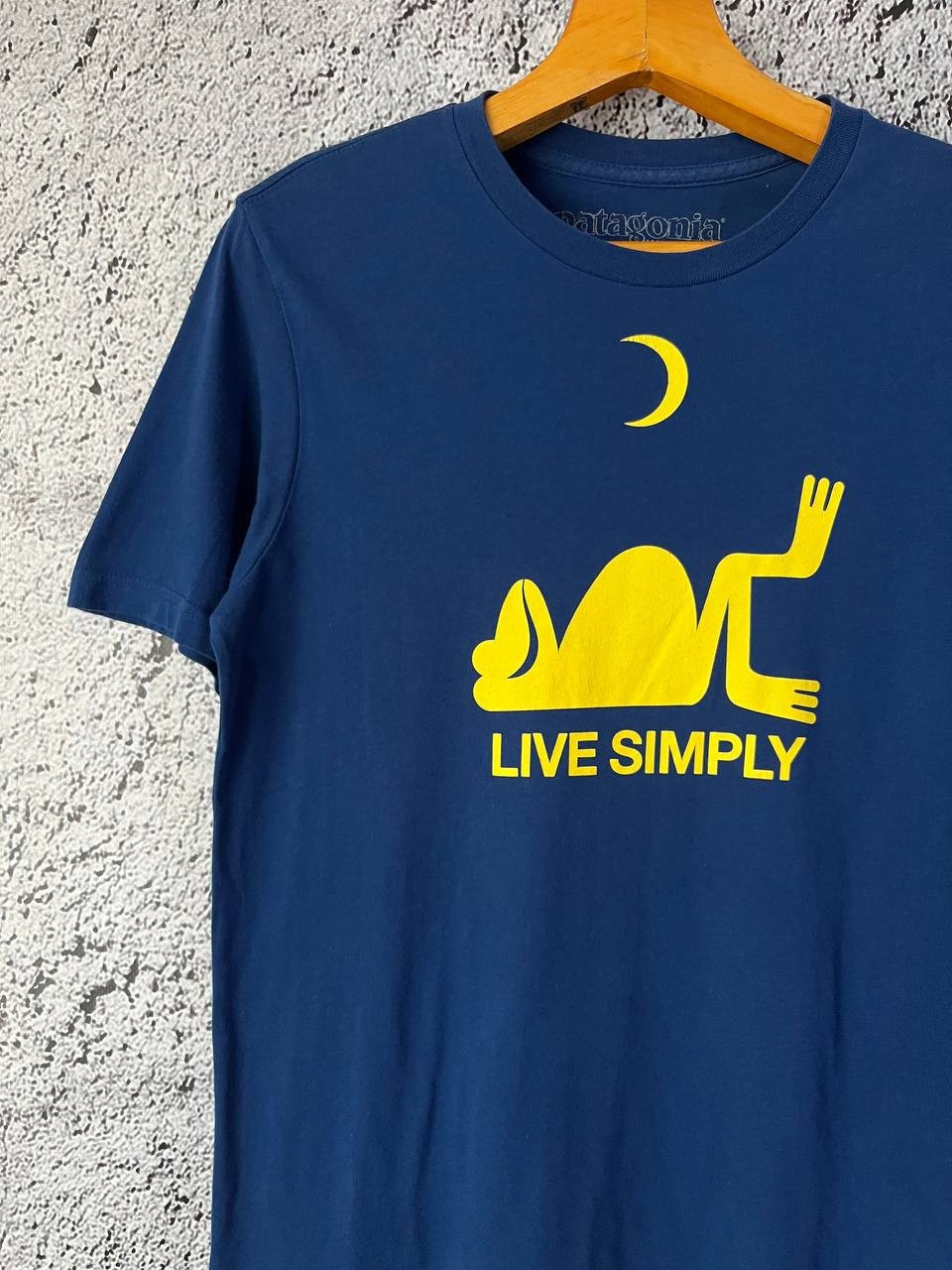 Patagonia Live Simply T-Shirt Blue Outdoor Valley Organic Cotton Size XS gallery