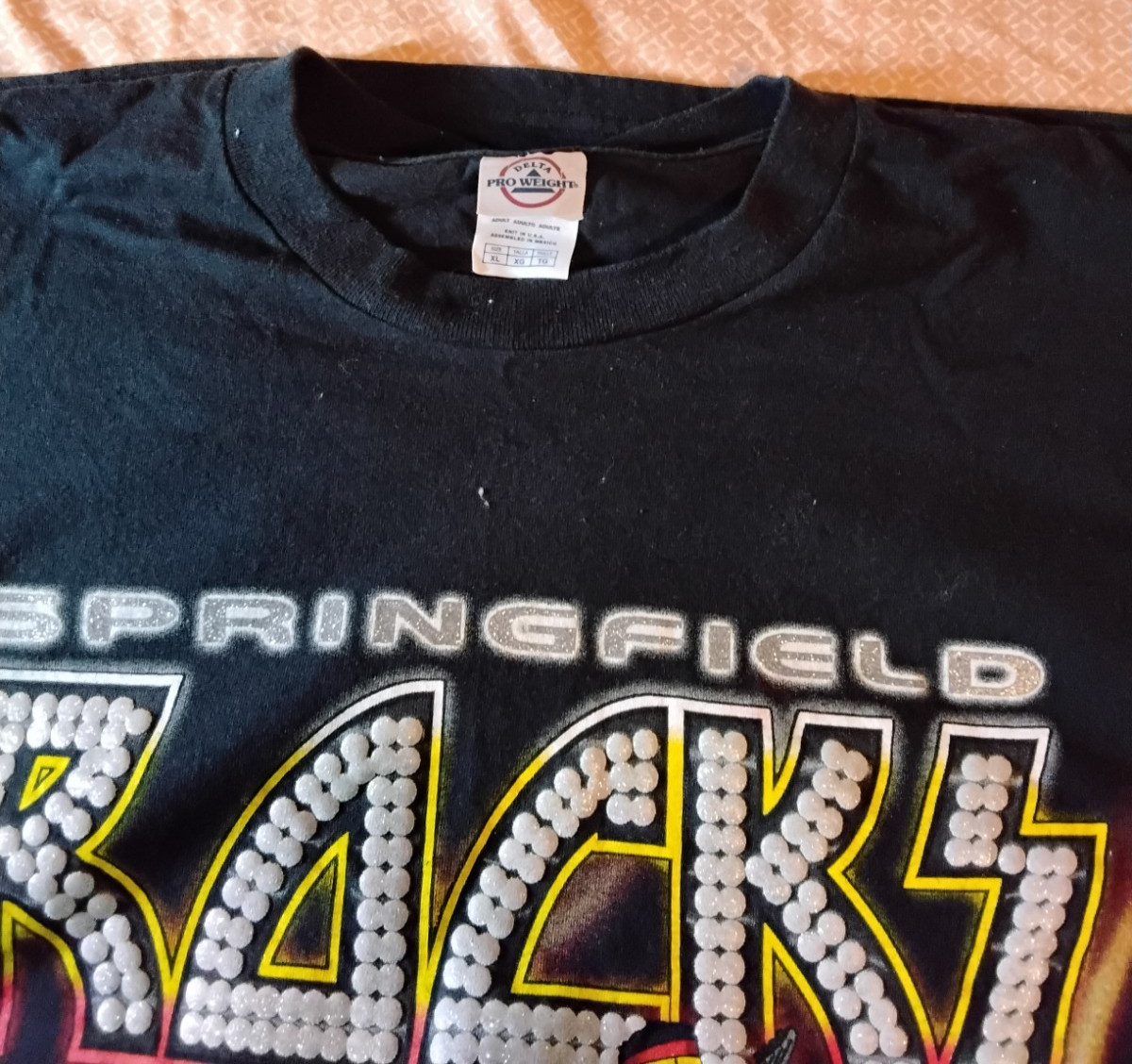 The Simpsons Shirt Mens XL Black Springfield Rocks Concert Homer Apu Otto Barney gallery
