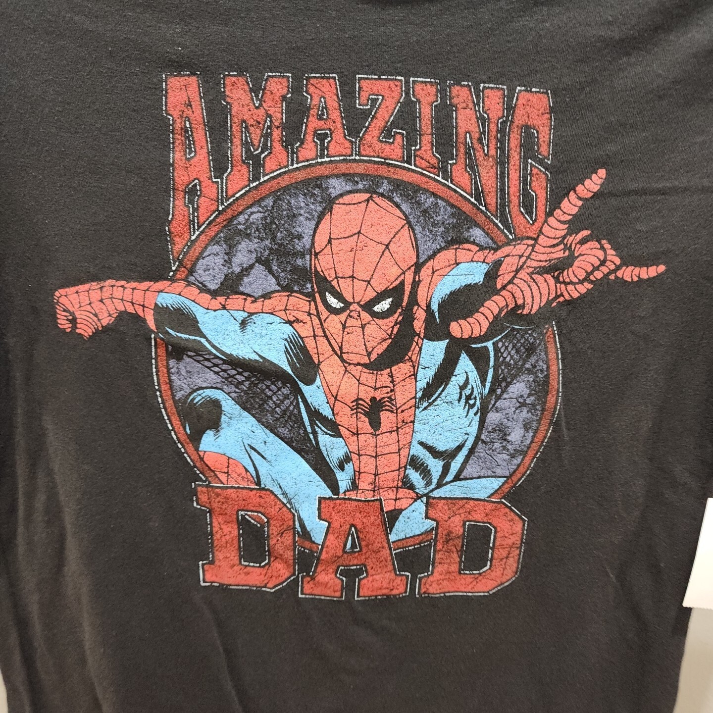 MEN'S TEE MARVEL SPIDER-MAN DAD GRAPHIC DESIGN T-SHIRT SIZE S ( 34 - 36 ) NEW gallery