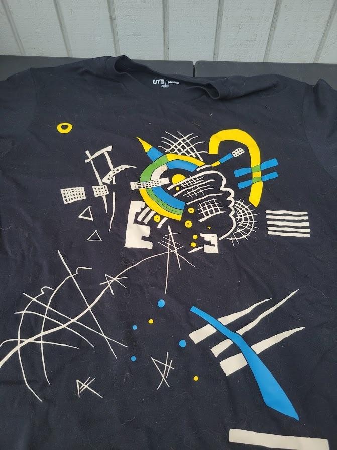 Uniqlo MoMA Shirt Mens XL Black Abstract Art Graphic Tee T Shirt Short Sleeve gallery