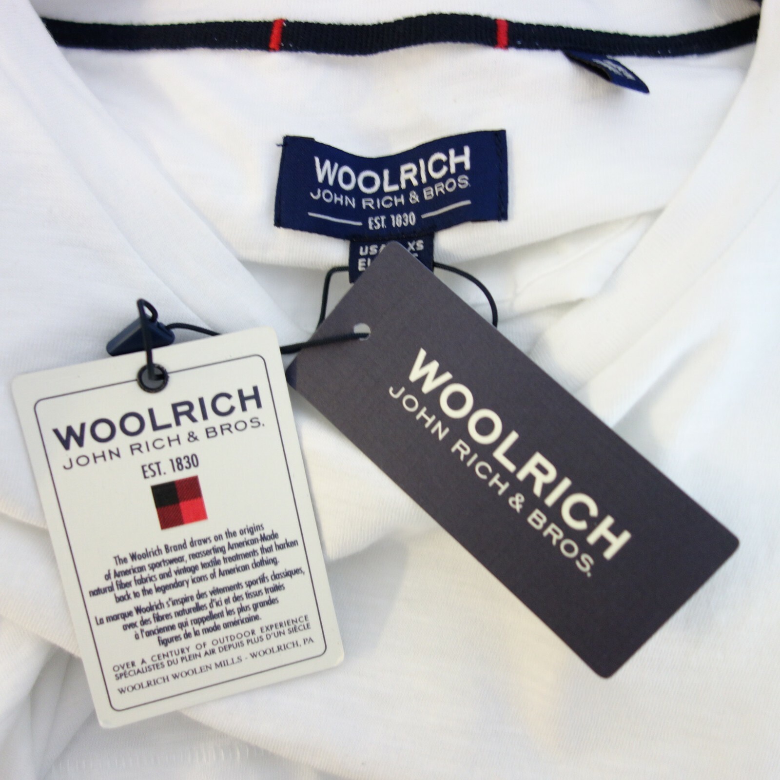 Woolrich Shirt White S Mens Summer Casual Top Cotton Basic New gallery