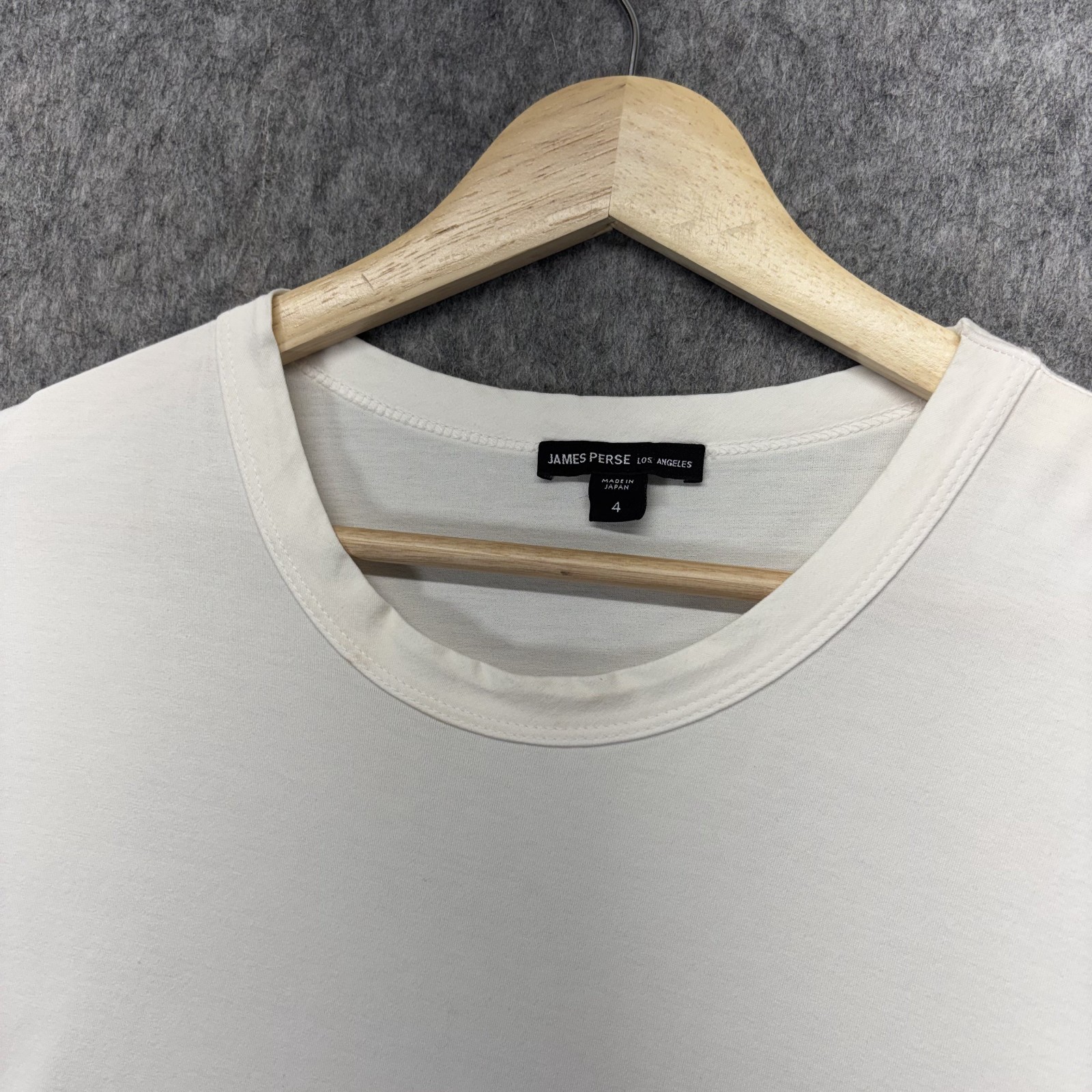James Perse Lotus Jersey Double Ply Crew T-Shirt Mens 4 XL Short Sleeve MDPL3820 gallery