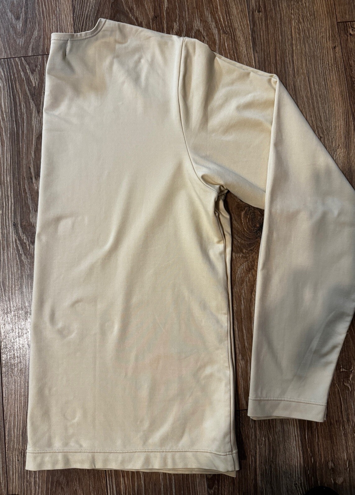 Orvis Mercari Mens Medium Long Sleeve Crew Neck T Shirt Beige nylon spandex gallery