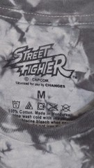RARE CAPCOM Street Fighter II Press Start 8-Bit Neon Tie-Dye Tee – Size M