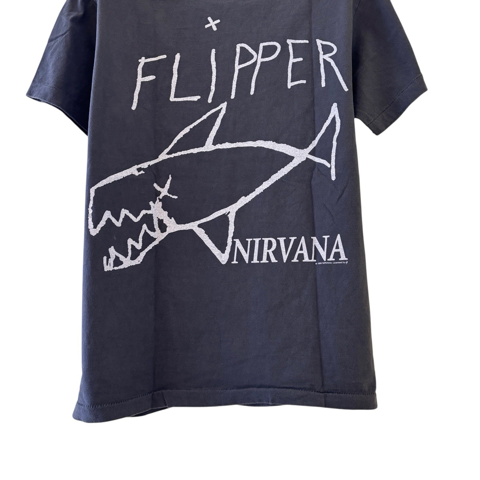 1998 Nirvana Kurt Cobain Flipper Concert Shirt Vintage Rare REPRINT Size Large gallery