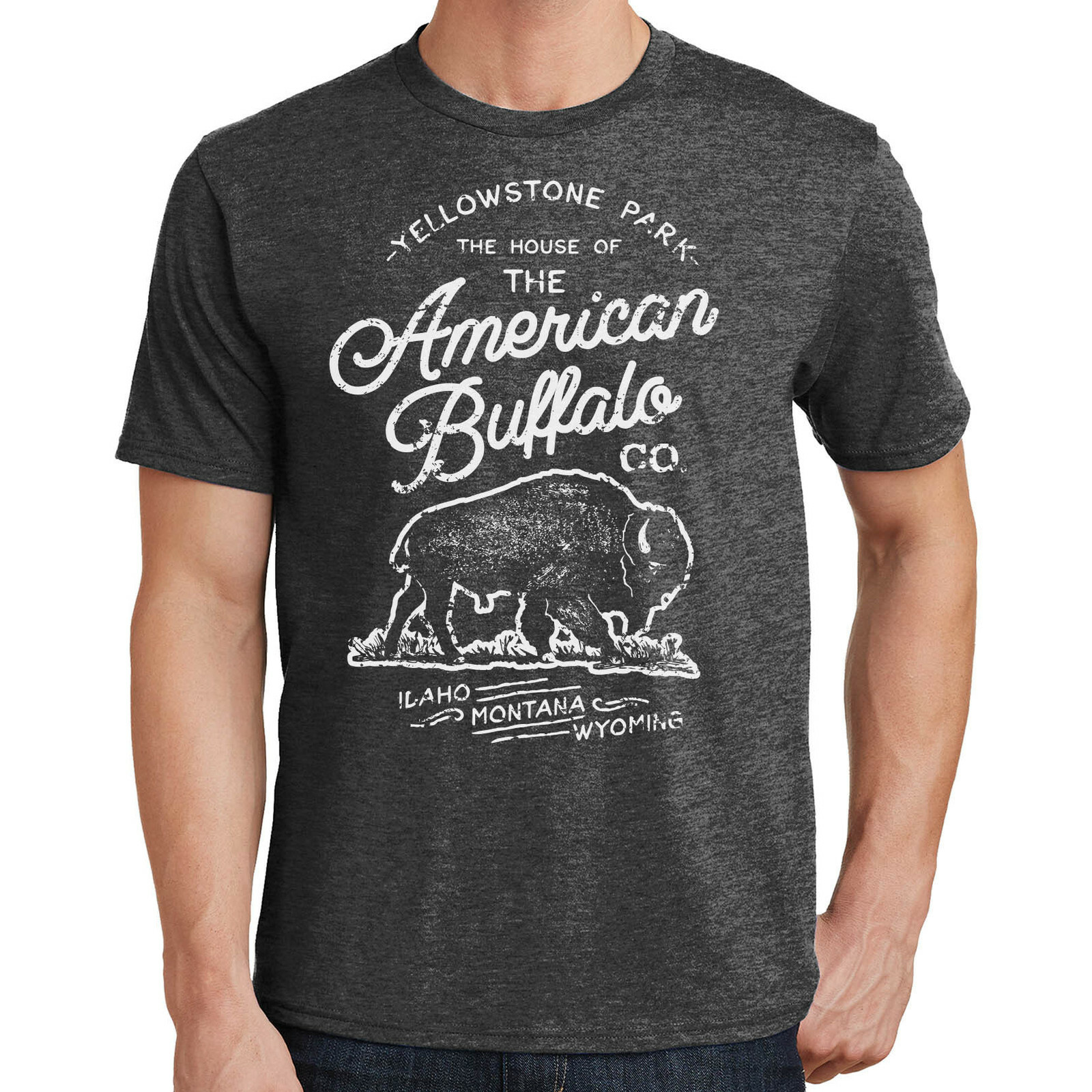 Yellowstone Buffalo T-Shirt National Park 2628