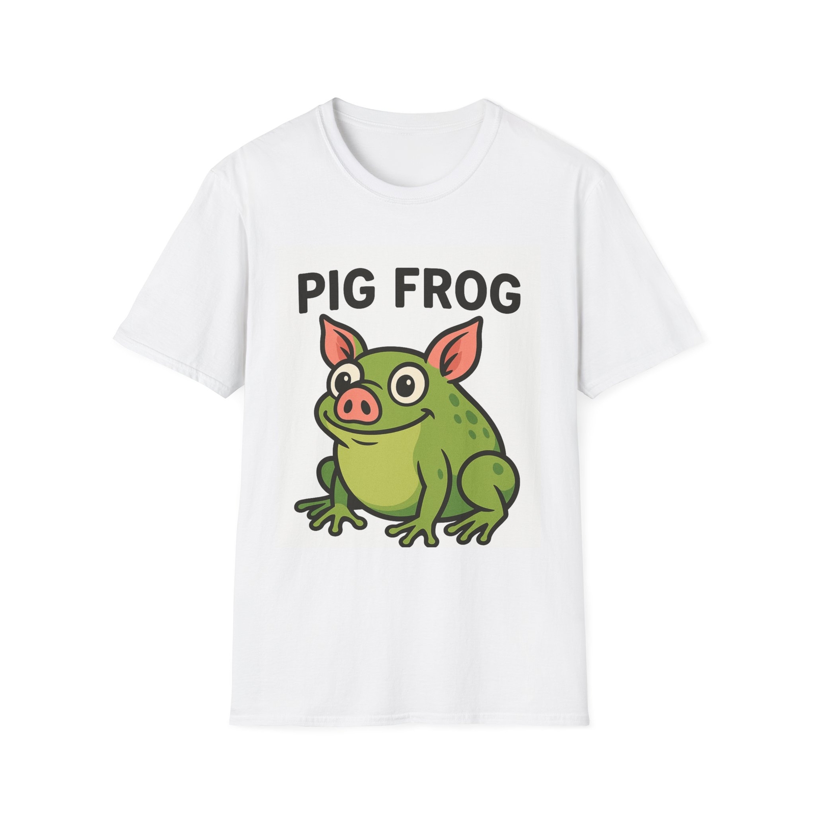 Funny Pig Frog Unisex T-Shirt, Animal Lover Tee, Cute Graphic Tee, Humorous Tee gallery