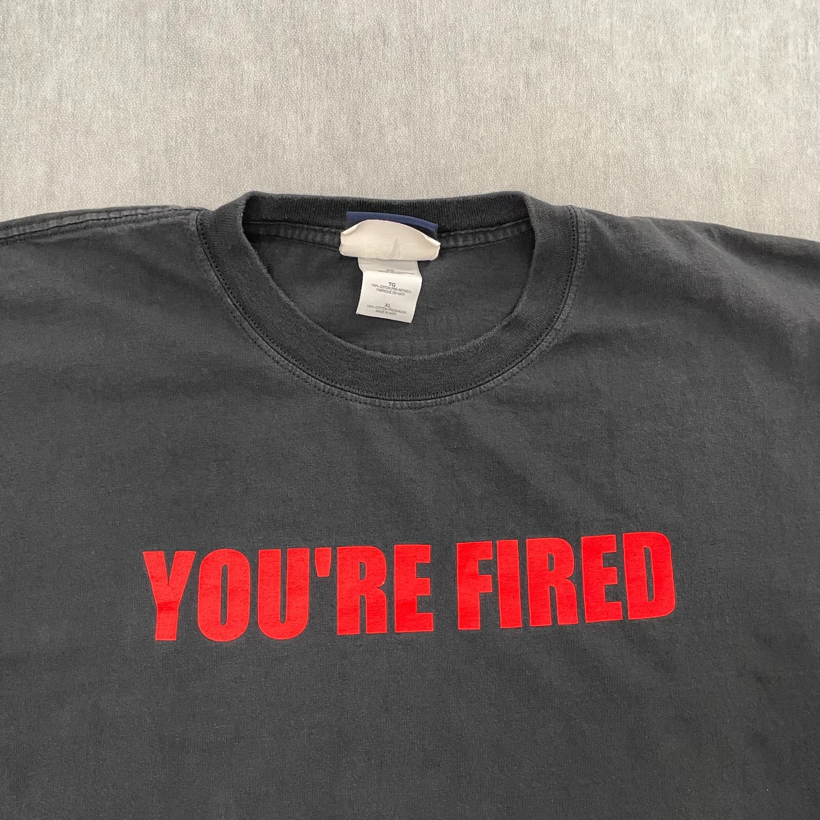 VINTAGE The Apprentice Shirt Adult XL Black You're Fired Donald Trump NBC Store gallery