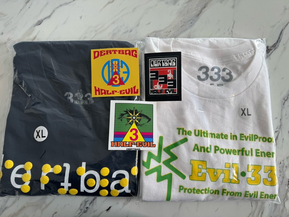 333 Half-Evil X Dirtbag X EVIL PROOF ENERGY. XL T-Shirt Brand New