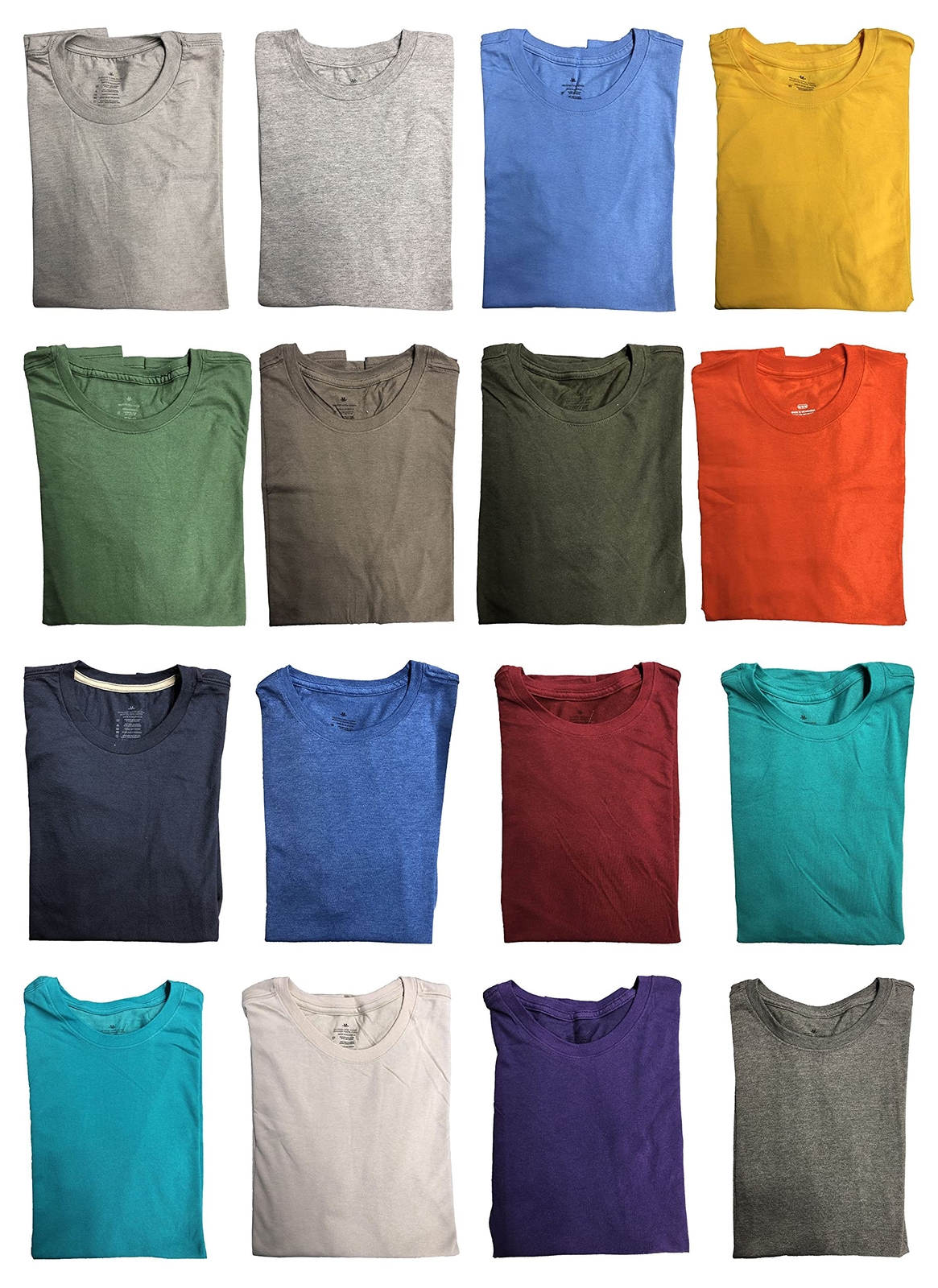 12 Pack BILLIONHATS Plus Size Men Cotton T-Shirt Bulk Big Tall Short Sleeve gallery