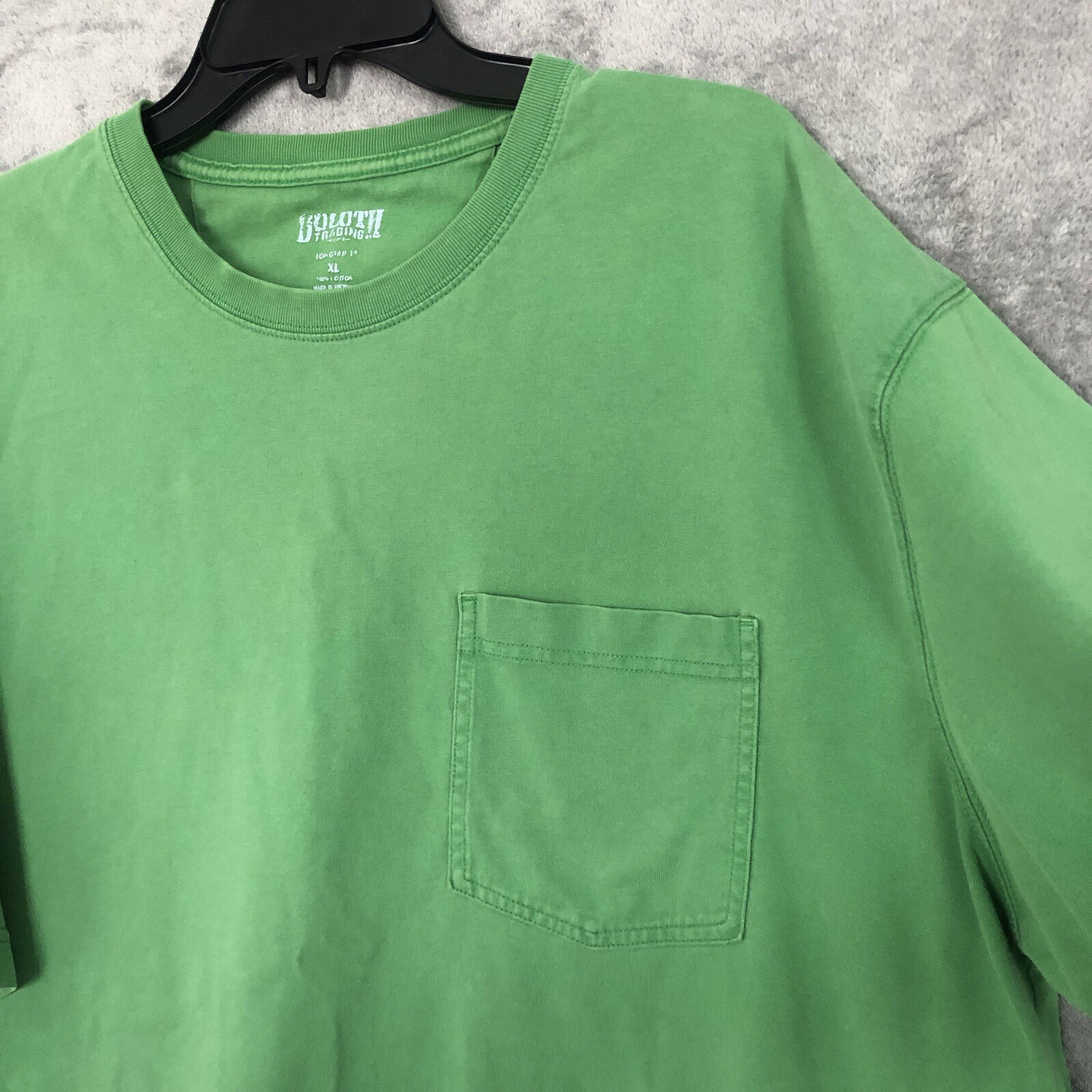 Duluth Trading Co Longtail T Tee Shirt Green Relaxed Short Sleeve Large Mens gallery