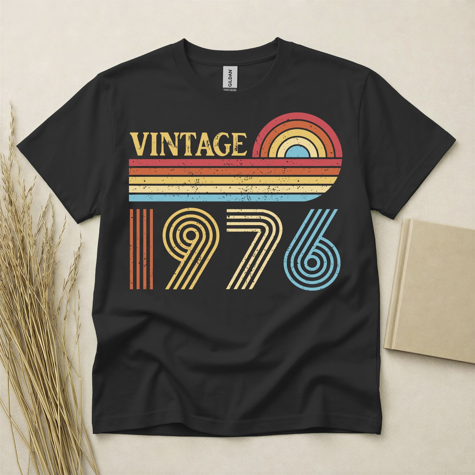 50th Birthday Shirt Born In 1976 50 Years Old Gifts Vintage Retro Style 1976 Tee