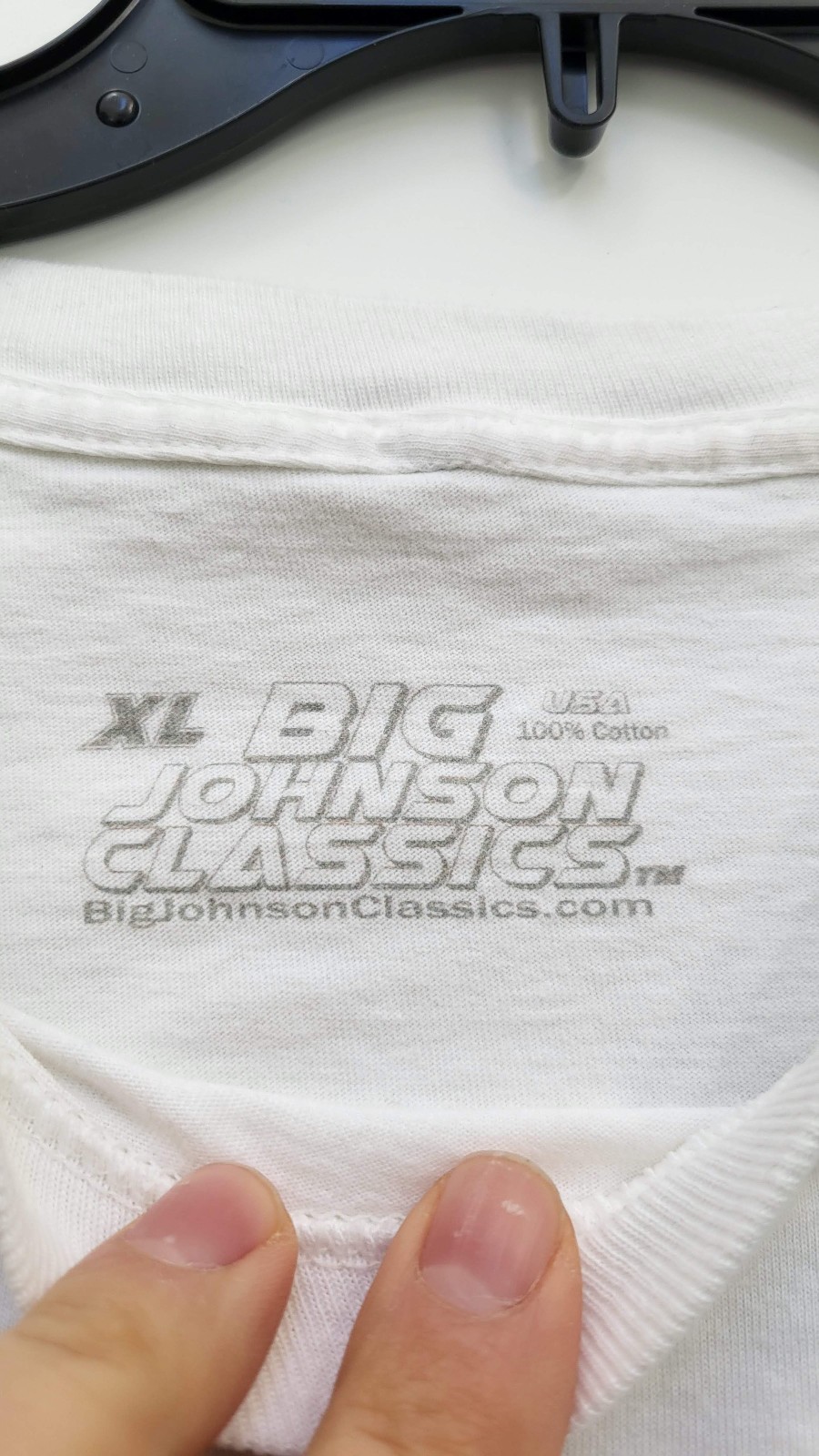 Big Johnson Shirt Mens White Cartoon Graphic Tee Noodling Championships XL gallery