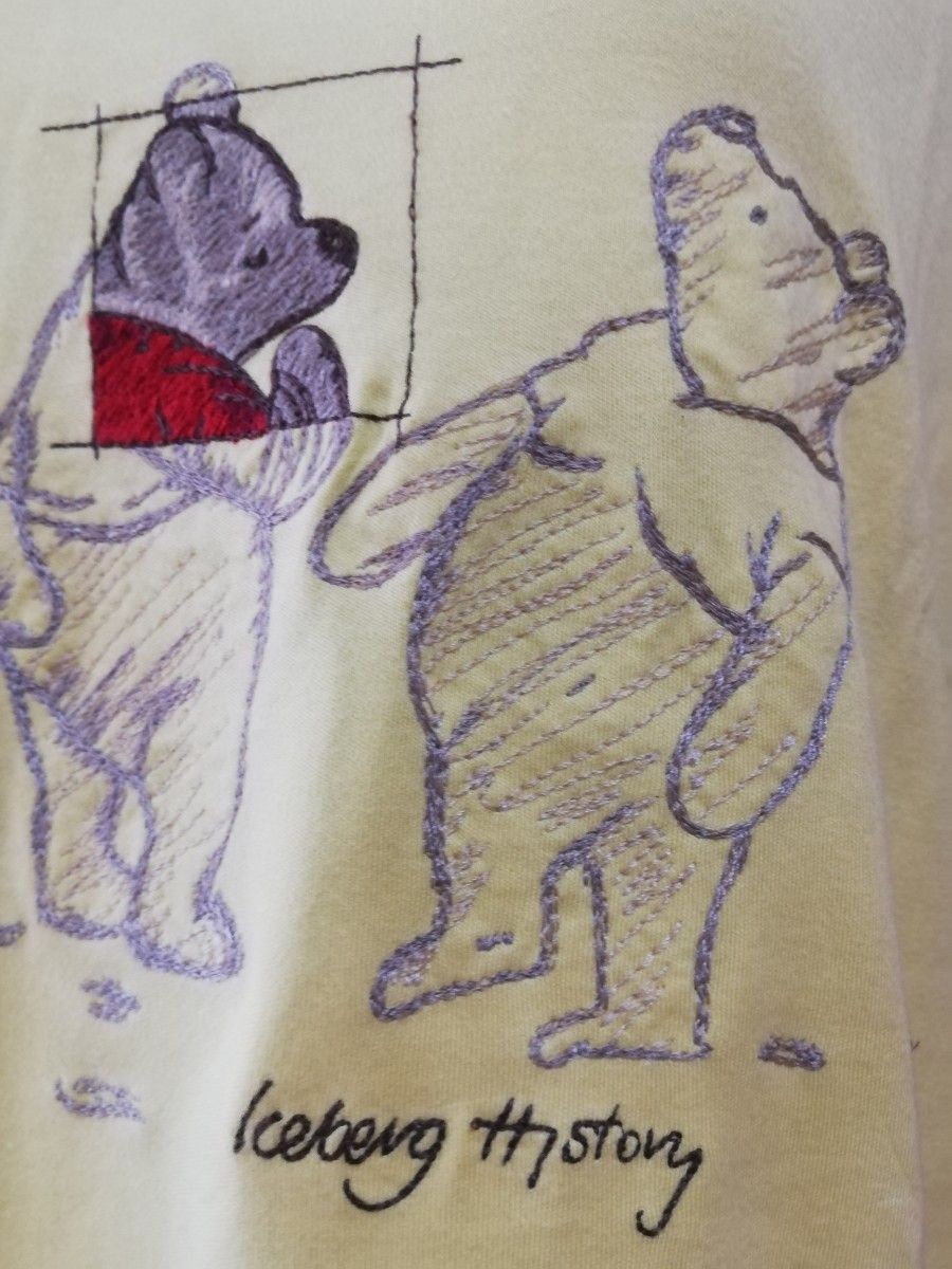 Iceberg History Winnie the Pooh Disney T-Shirt Yellow M NWT Vintage Rare gallery