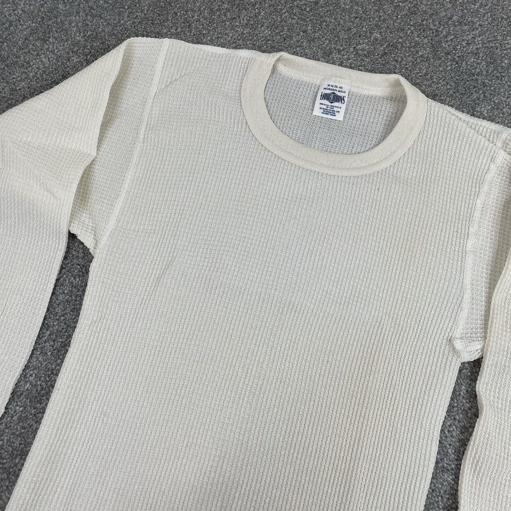Morgan Mills Long Johns Waffle Knit Thermal Base Layer Size M (Fits XS) 80s USA
