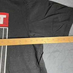 Helmut Lang Hans Tall Tee Black Graphic Print T-Shirt Mens Large