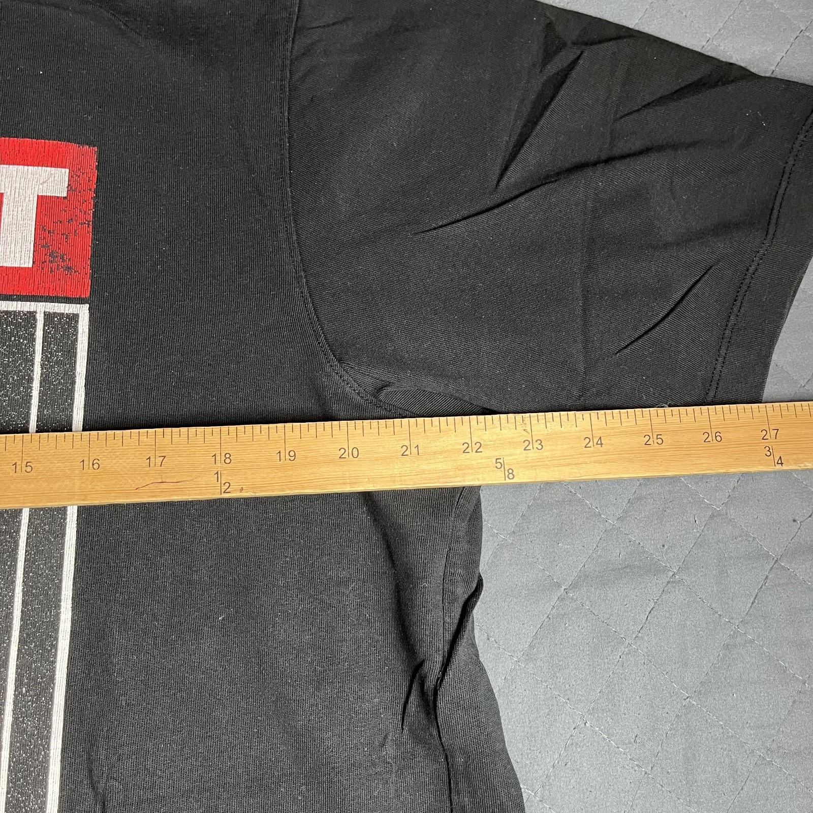 Helmut Lang Hans Tall Tee Black Graphic Print T-Shirt Mens Large gallery