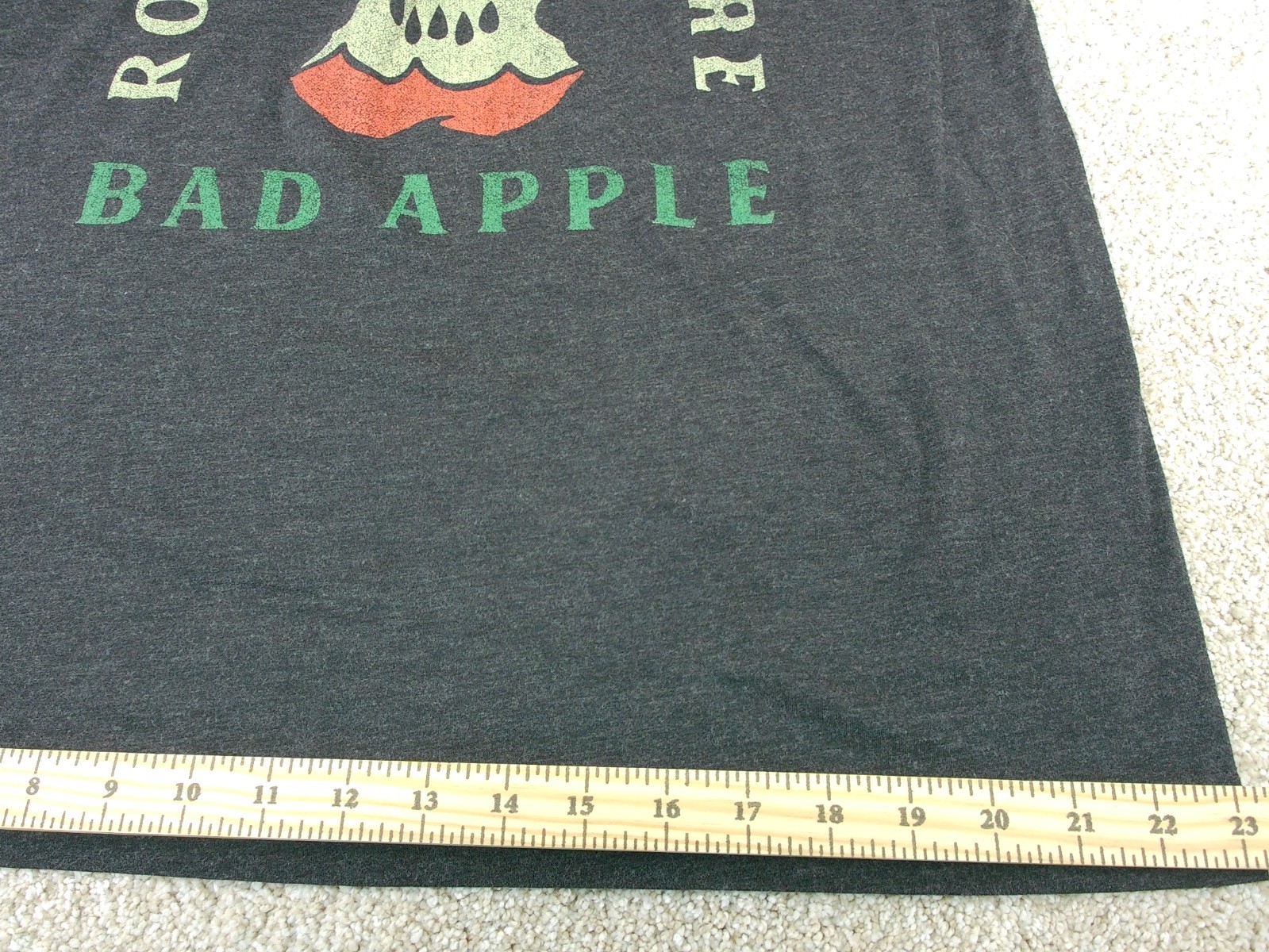 Men's Rotten To The Core Bad Apple T-Shirt size XL color Gray gallery