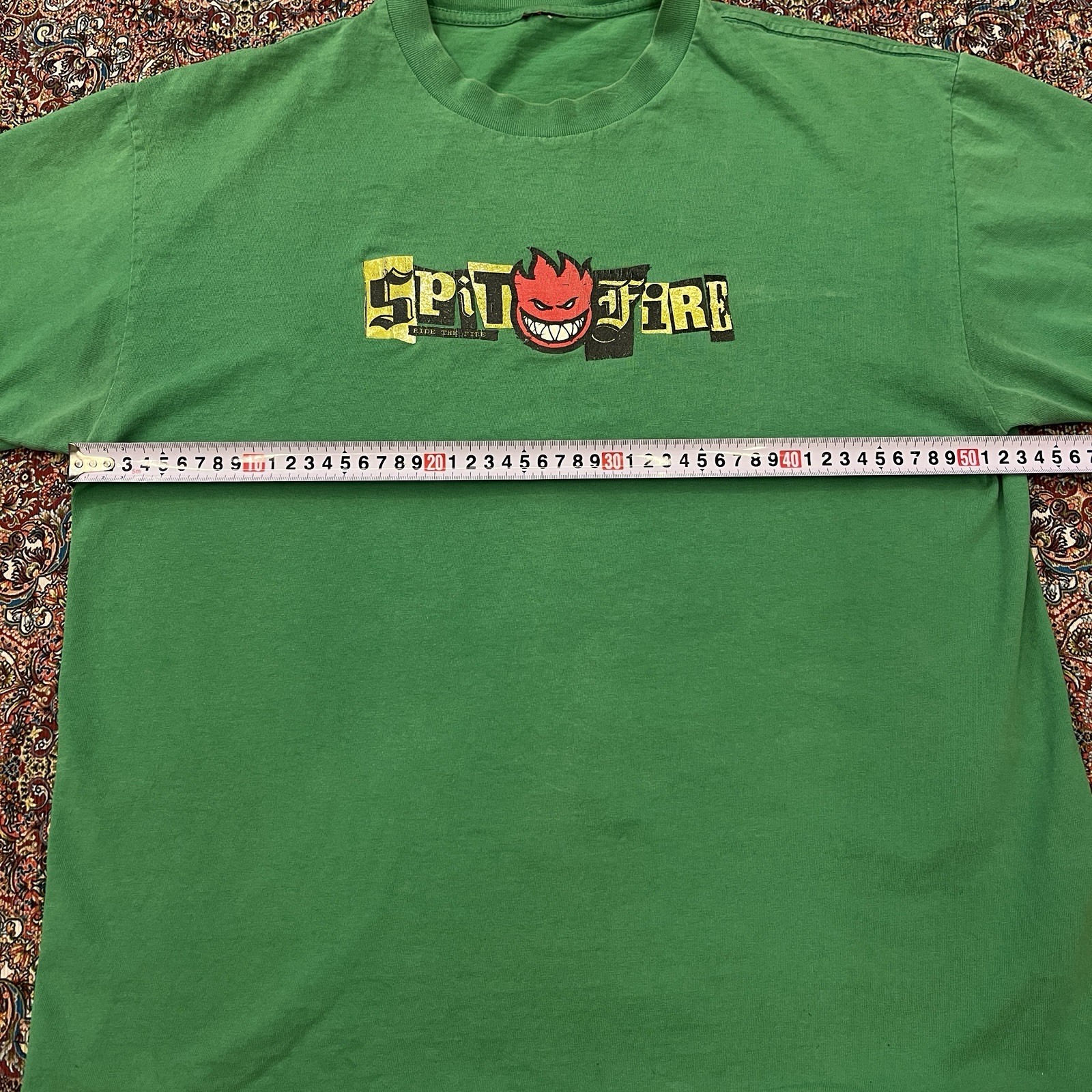 vintage green Spitfire 90s _20s skateboard t-shirt gallery