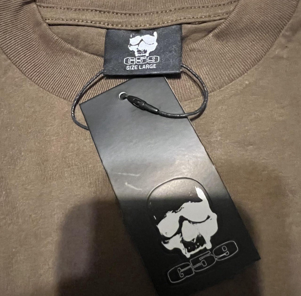 G59 $uicideboy$ Brown Logo T-Shirt L Crew Neck Short Sleeve Regular Fit gallery