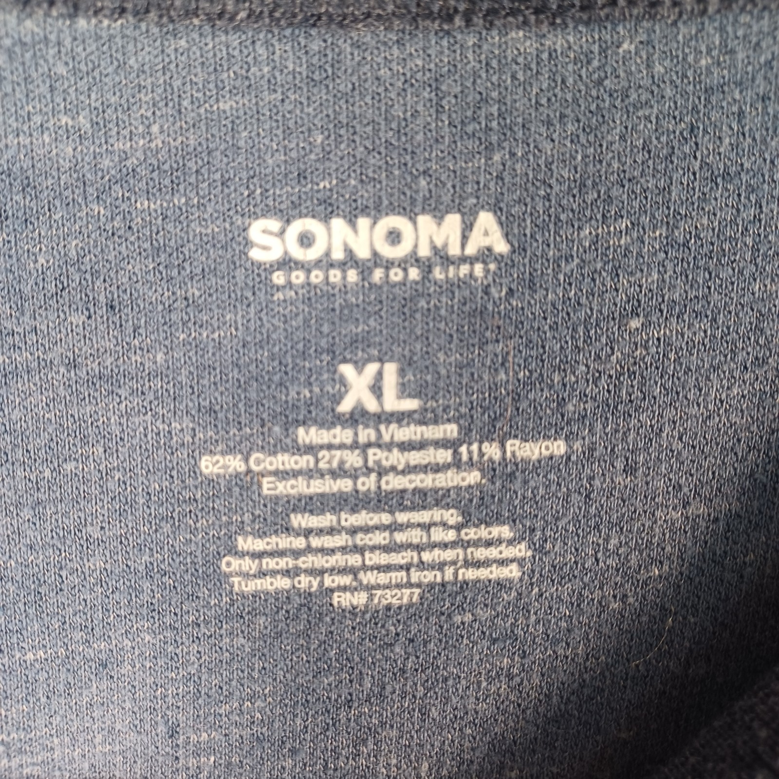 Sonoma Mens Blue Camo Long-Sleeve Shirt Size XL Comfortable Classic Outdoor Soft gallery