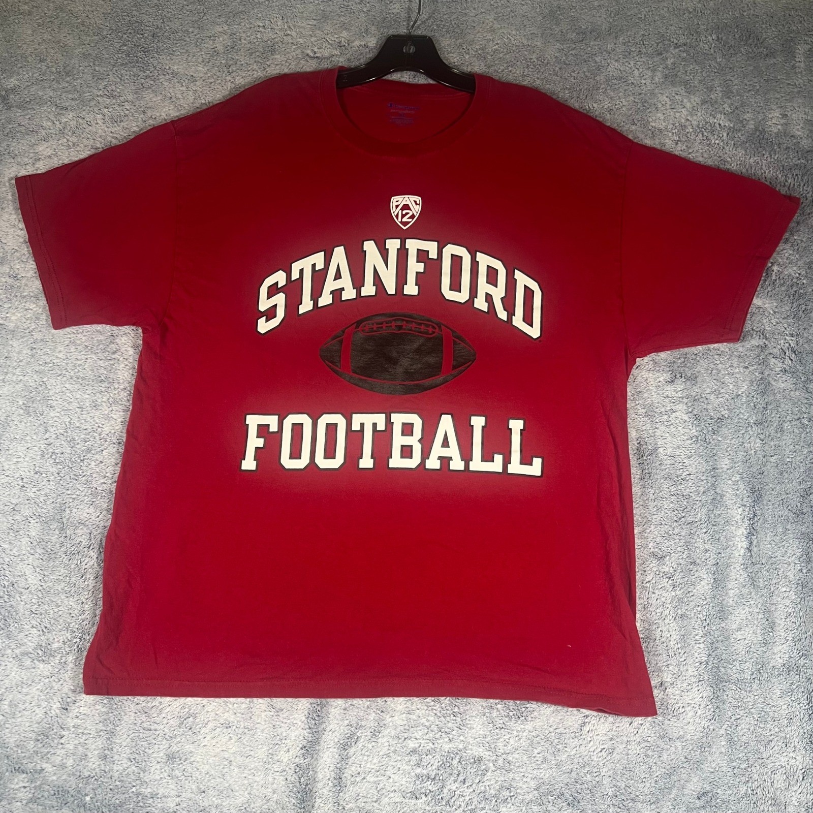 Champion Stanford Football T-Shirt Mens XL Red Pac-12 Short Sleeve Crewneck gallery