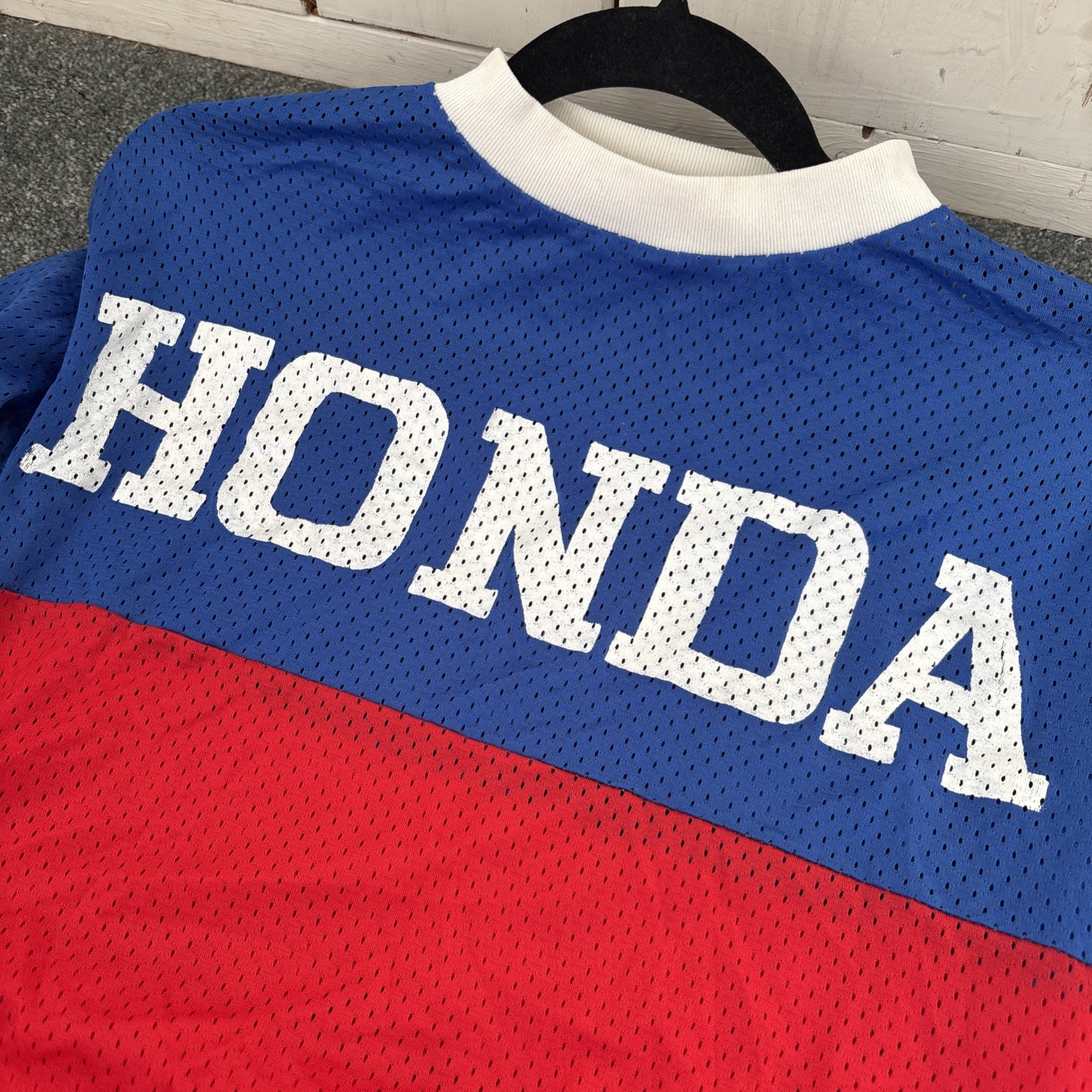 Vintage 70s 80s Honda Motocross BMX Mesh Jersey Shirt Mens Large Motorcycle Team gallery