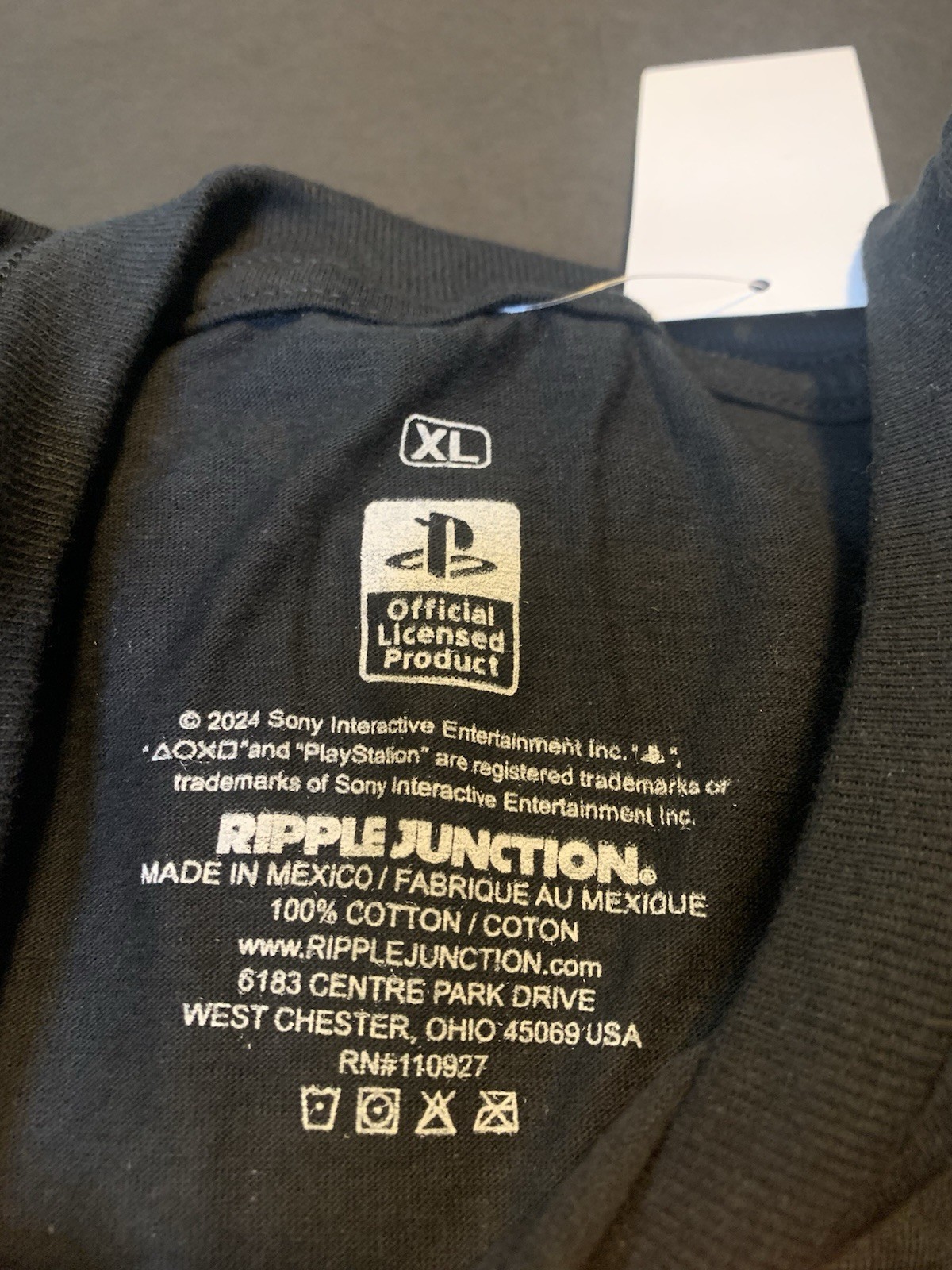 Ripple Junction Men PlayStation Logo Graphic T-Shirt Black XL gallery