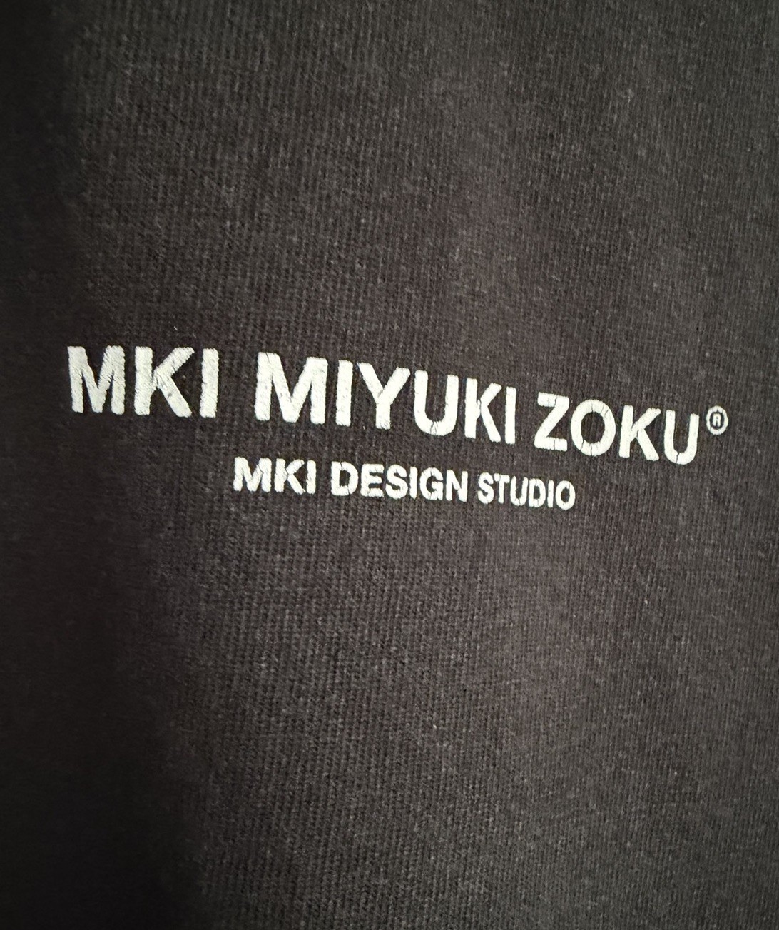 Mki Miyuki Zoku Oversized T Shirt Black Design Studio Organic Cotton Mens Medium gallery