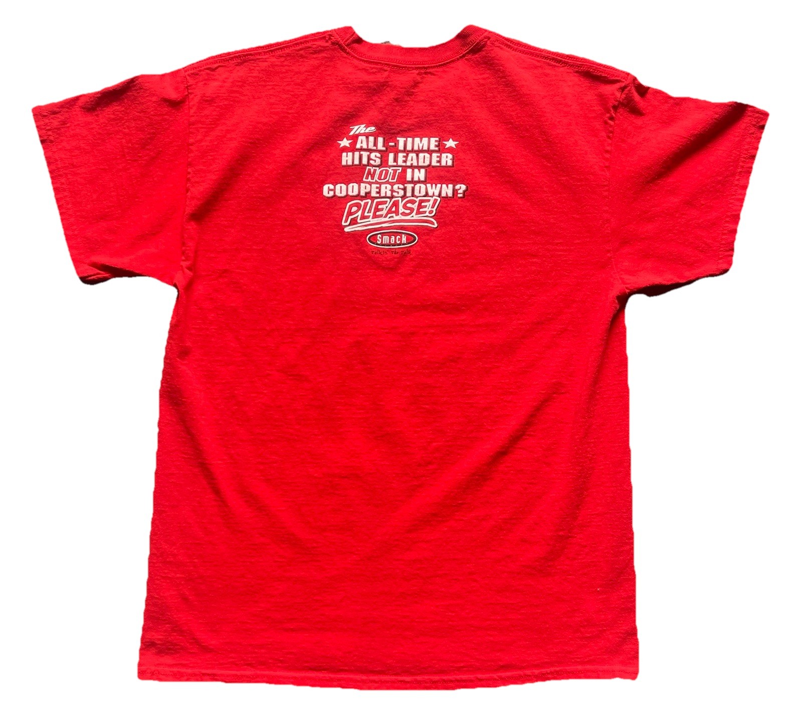 Pete Rose T-Shirt Men's Lg Double Sided Cincinnati Reds MLB Vote Pete Into HOF gallery