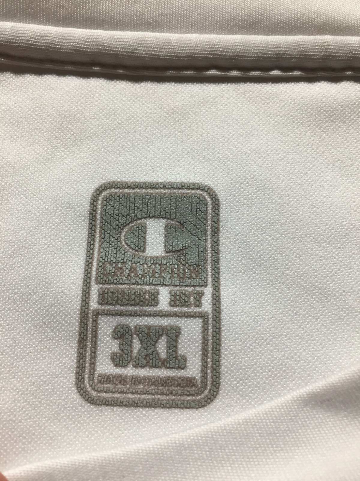 Champion Double Dry T Shirt Mens 3XL White Navy Blue Short Sleeve Crew Neck gallery