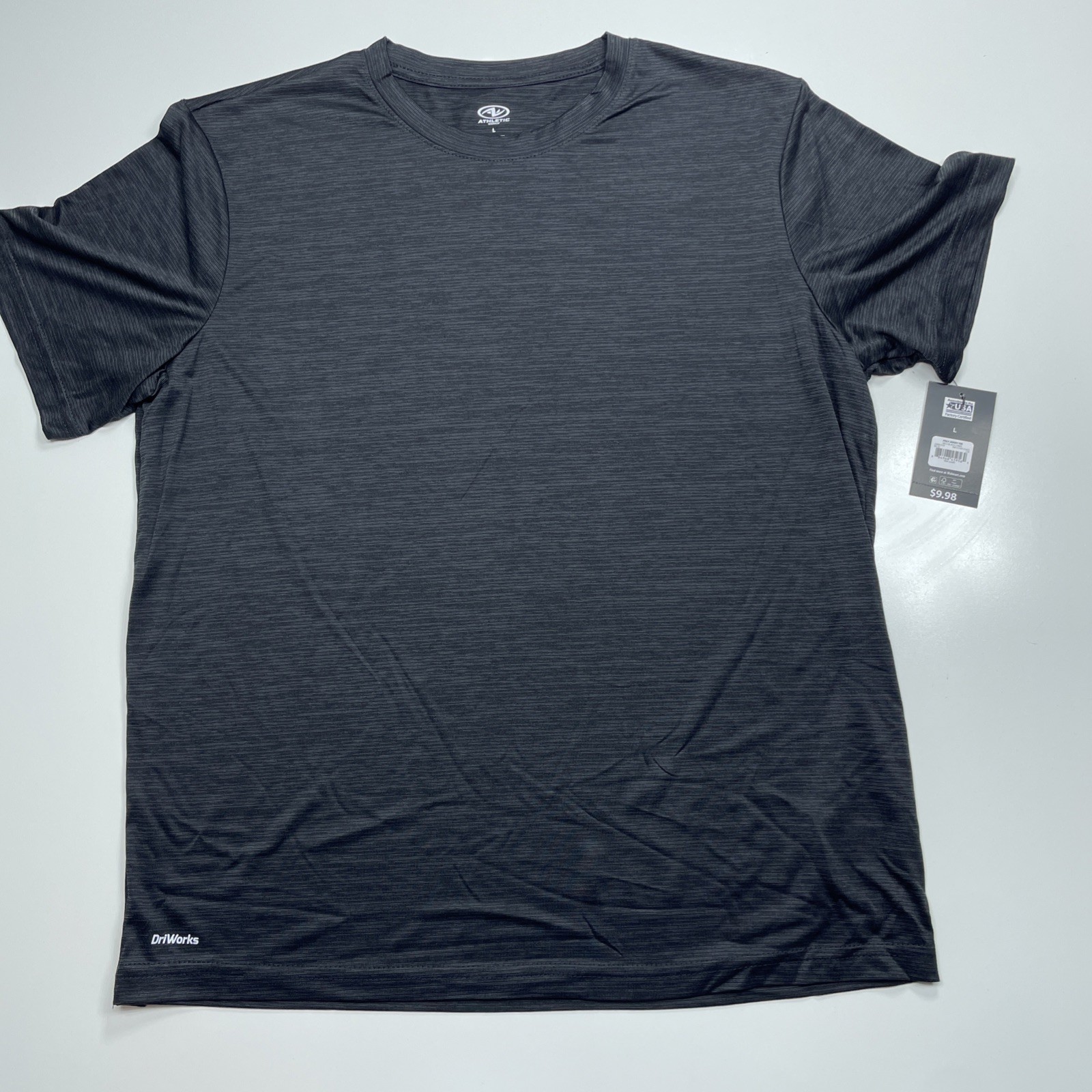 NWT Athletic Dri-Works Men’s Poly Jersey Crew Tee Select Size and Color