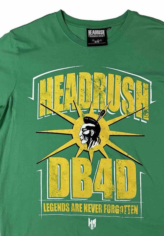 Headrush Men’s Size XL Green Short Sleeve T-Shirt MMA Action Sports Y2K L-4