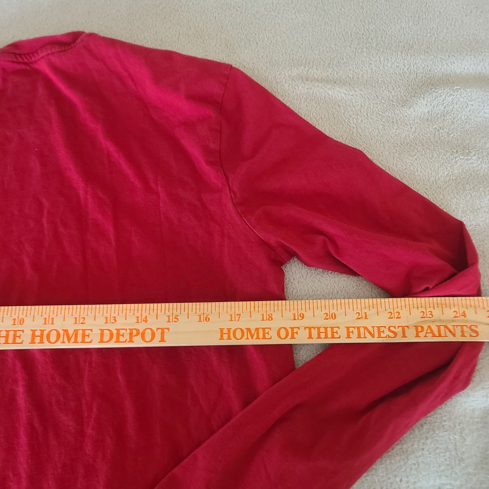 Apple Mens Small Red Long Sleeves Shirt gallery