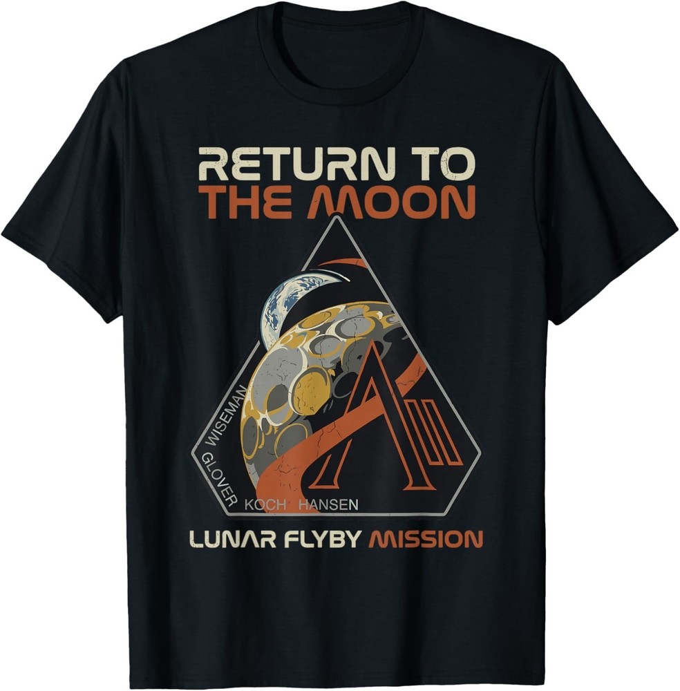 Vintage Artemis II Return to The Moon Mission Patch 2026 Gift Unisex T-Shirt