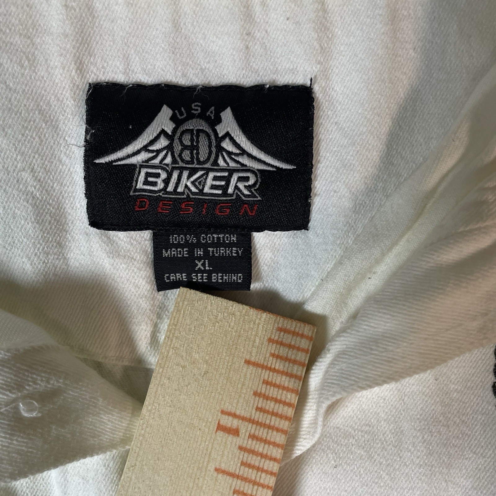 Vintage 2006 Daytona Beach Bike Week Vest Shirt USA Biker Design White Cotton XL gallery
