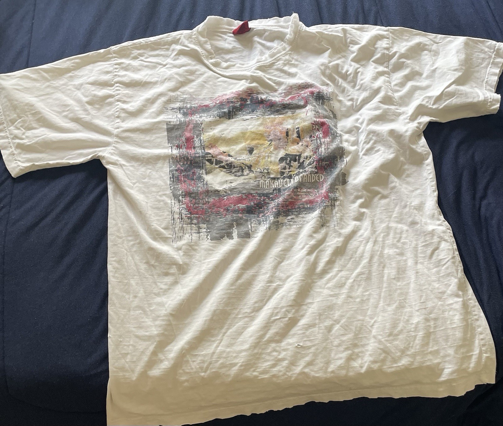 Vintage Makaveli Branded Shirt Size XL (has Many Holes) gallery