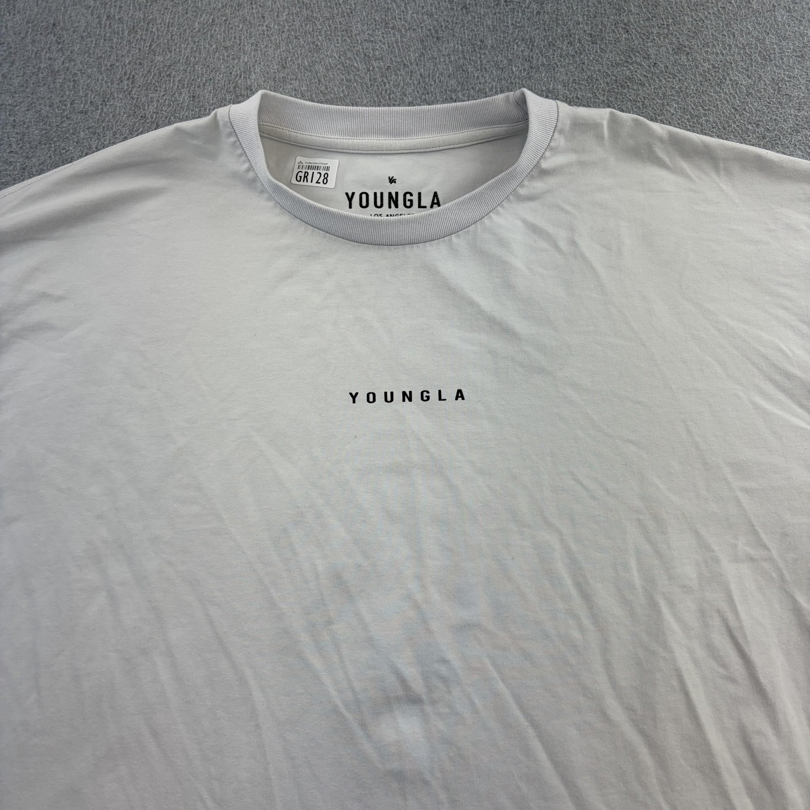 YoungLA Shirt Mens Large White Samurai Graphic Long Sleeve Tee Casual Adult gallery