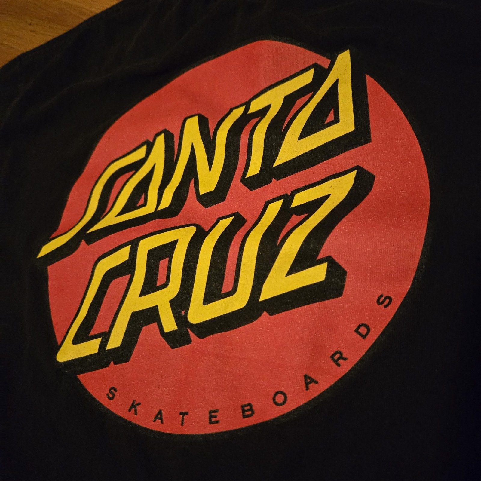 Santa Cruz Men's Black Graphic Logo Cotton Crew Neck Short Sleeve T-Shirt M gallery