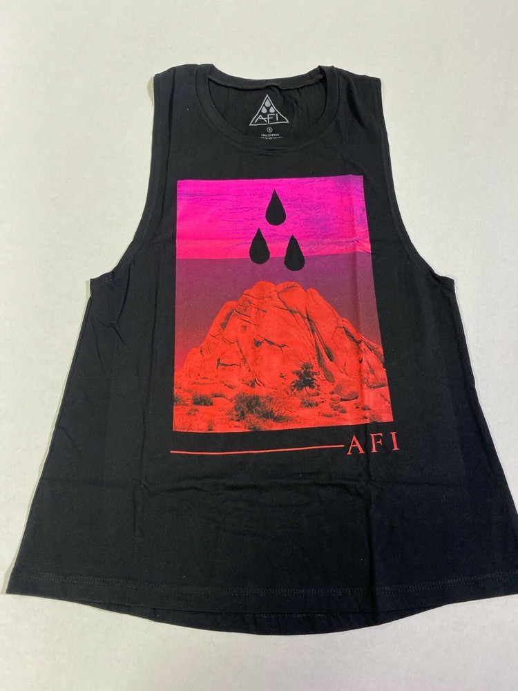 AFI BLOOD TRIANGLE Drop Muscle tank top OFFICIAL MERCHANDISE AFI BAND NEW!!!