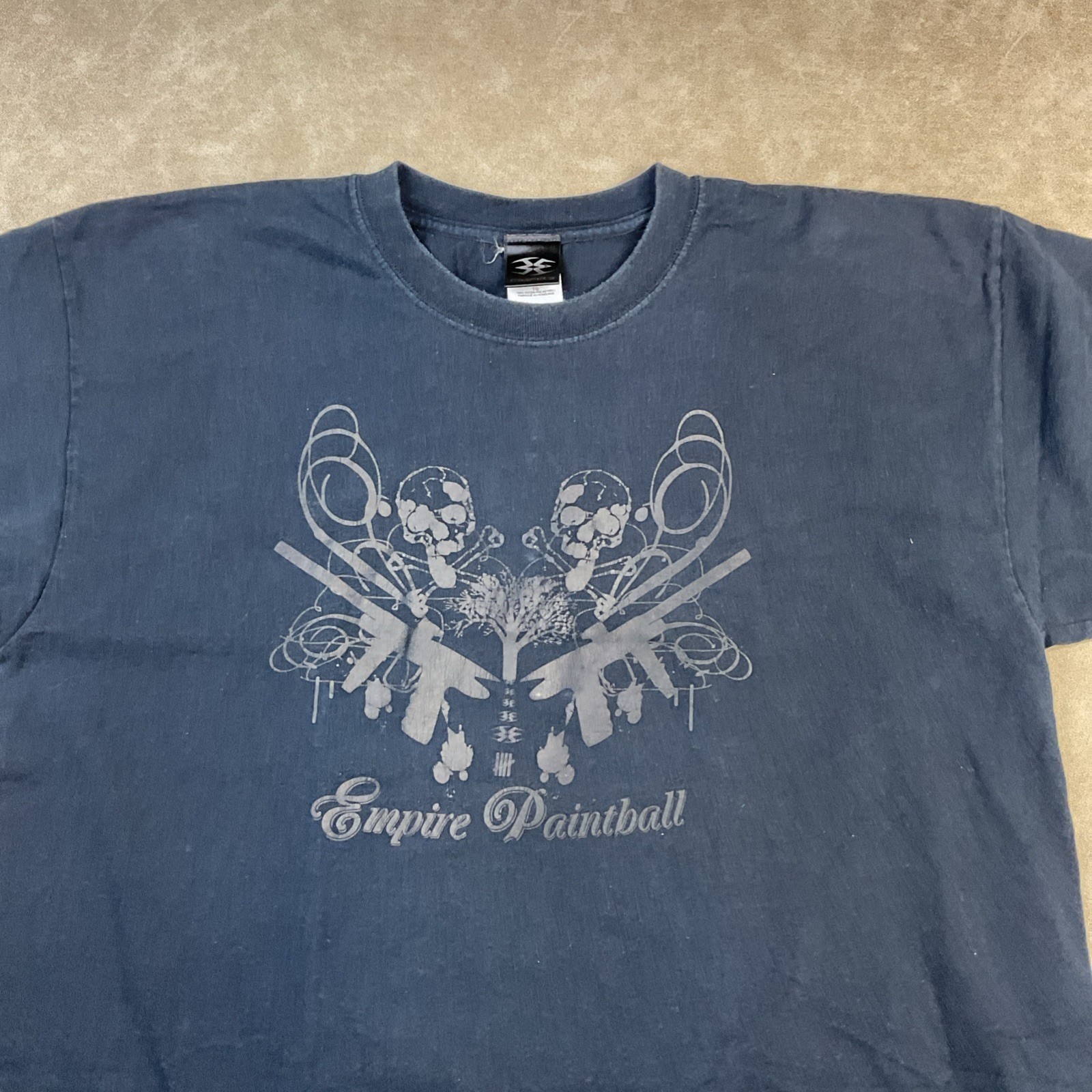 Vintage Empire Paintball T-Shirt Men Sz XL Tee 90s Short Sleeve Retro Skulls gallery
