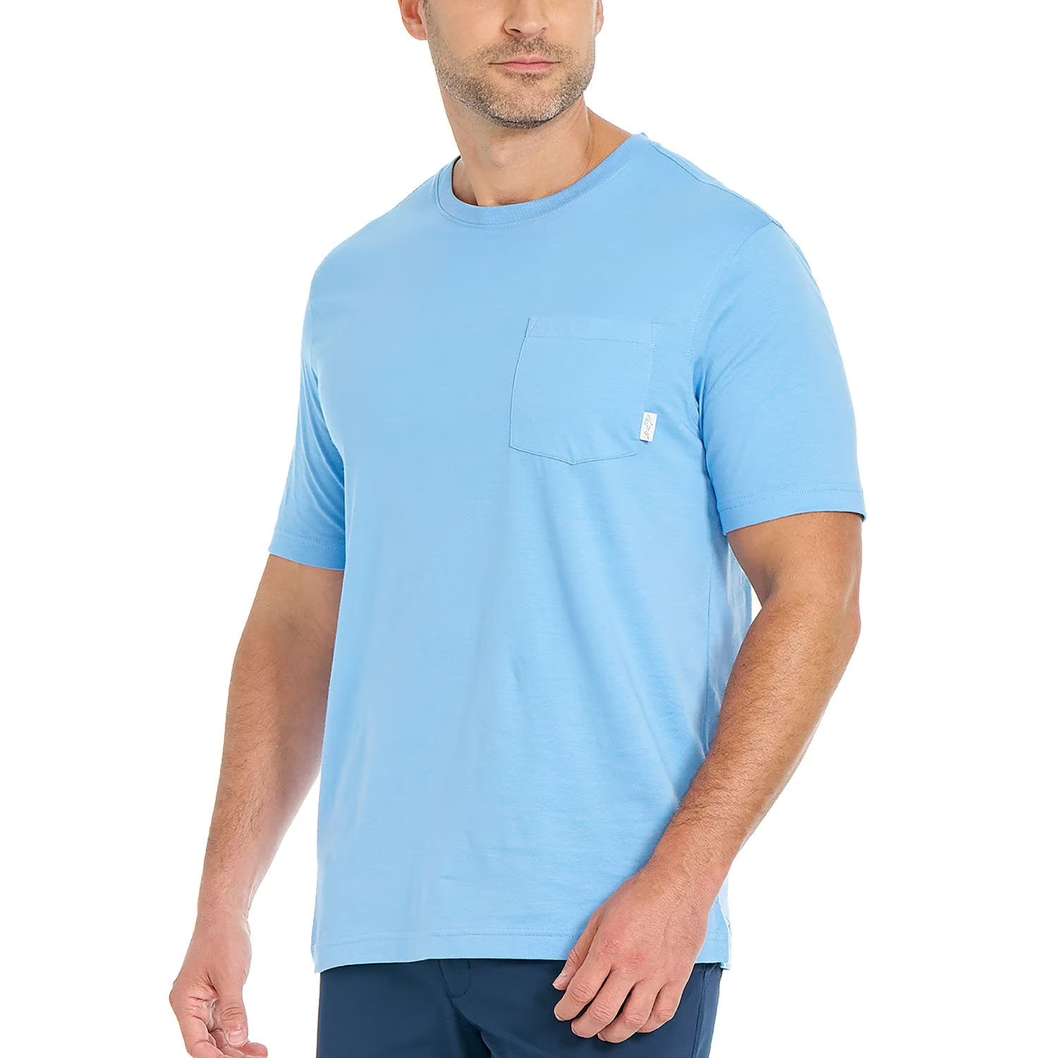 Greg Norman Pocket Tee Size M Light Blue gallery
