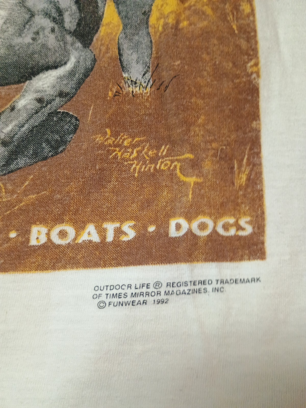 Vintage 90s Outdoor Life Hunting Dogs T-Shirt Small Bird Dogs Single Stitch gallery