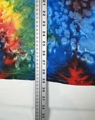Tie Dye T Shirt Tee Multi-Color 100% Cotton Colortone Adult Large Rainbow V