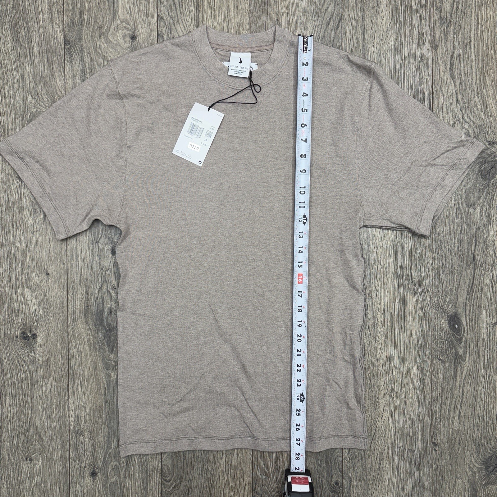 Nike T Shirt Size 2XS Unisex Adult Light Brown Wool Classics $70 gallery